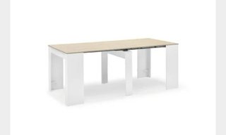 Mesa consola roble claro sin usar. Ya montada