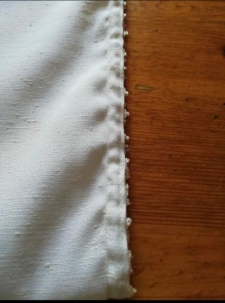 Tenda porta finestra bianca