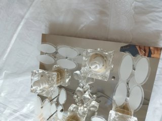 Lámpara de techo moderna cristal y metal