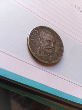 Moneda Centenario Carlo Erba 1853