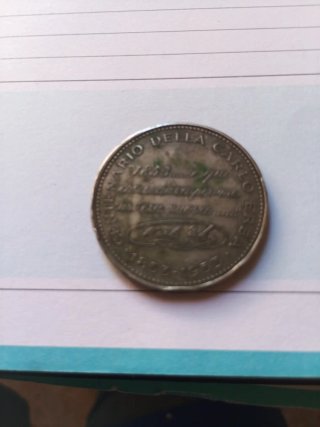Moneda Centenario Carlo Erba 1853