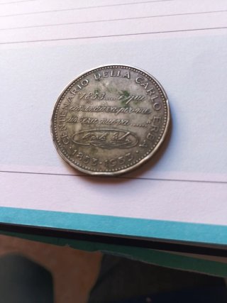 Moneda Centenario Carlo Erba 1853