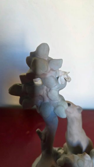 Figura Lladro armiño Erguido Porcelana