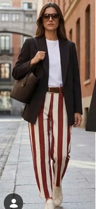 Pantalones Zara rayas T/42