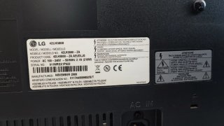 Televisión LG 42 Negra