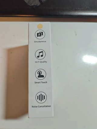 Auriculares Inalámbricos Deportivos Beige/Plata
