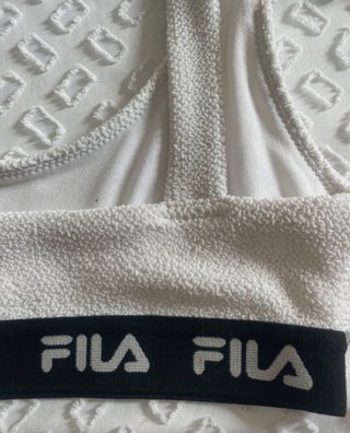 Bikini Fila niña blanco y negro