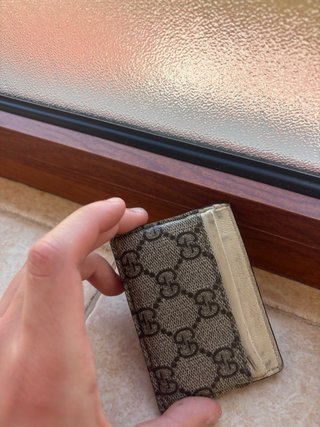 Portacarte Gucci Beige/Marrone