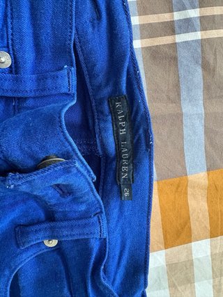 Pantalón skinny vintage Polo Ralph Lauren azul
