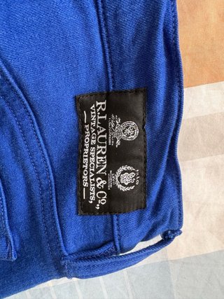 Pantalón skinny vintage Polo Ralph Lauren azul
