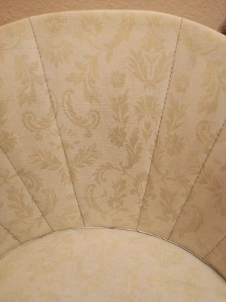 Sillón vintage beige tela