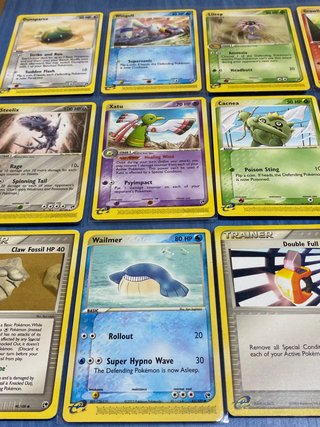 14 cartas pokémon EX SANDSTORM inglés