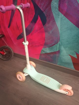 Patinete 3 Ruedas Mint/Rosa