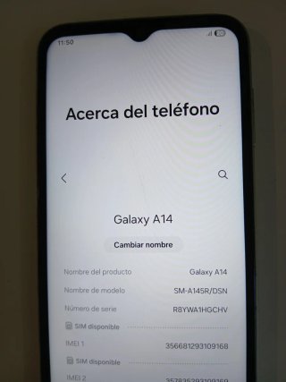 Samsung A14 Naranja/Rosa