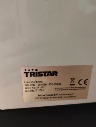 Estufa Eléctrica Tristar Blanca