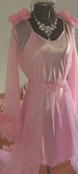 Bata Novia Gitana Talla Única Rosa