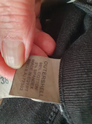 Pantalón vaquero negro elástico T.38