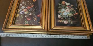 Set 2 Quadretti Composizioni Floreali Oro