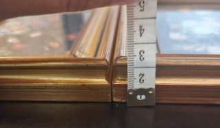Set 2 Quadretti Composizioni Floreali Oro