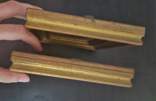 Set 2 Quadretti Composizioni Floreali Oro