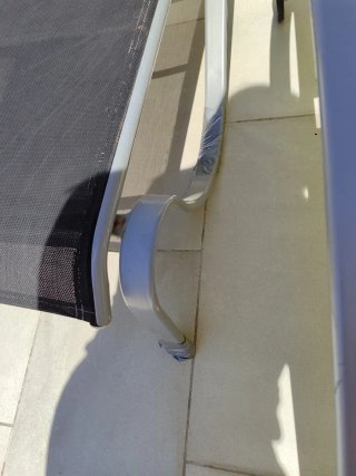 Hamaca de piscina tela y metal.  10€ cada una