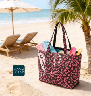 Bolso de playa estampado