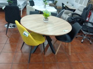 Mesa redonda 120cm patas metal