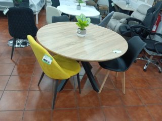 Mesa redonda 120cm patas metal