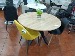 Mesa redonda 120cm patas metal