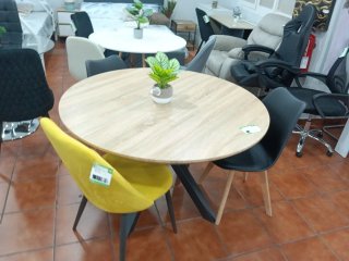 Mesa redonda 120cm patas metal