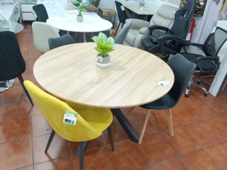 Mesa redonda 120cm patas metal