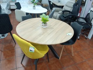 Mesa redonda 120cm patas metal