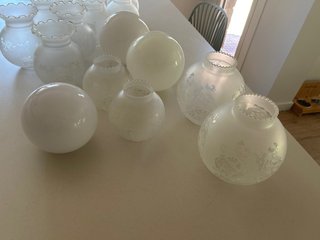 Tulipas de cristal para lámpara