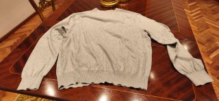 REBECA CÁRDIGAN, POLO RALPH LAUREN, GRIS, TALLA L.