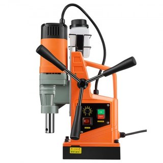 Taladro Magnético, Motor de 1550W Diámetro de Perforación de 2 in, Taladro Magnético Eléctrico Portátil de 2922 lbf, Velocidad Variable de 0-500 RPM, Máquina de Perforación para Superficie Metálic...