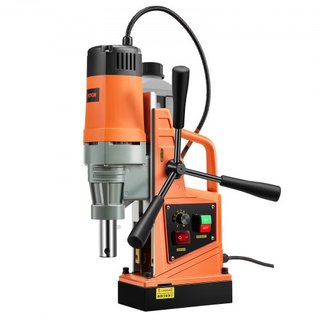 Taladro Magnético, Motor de 1550W Diámetro de Perforación de 2 in, Taladro Magnético Eléctrico Portátil de 2922 lbf, Velocidad Variable de 0-500 RPM, Máquina de Perforación para Superficie Metálic...