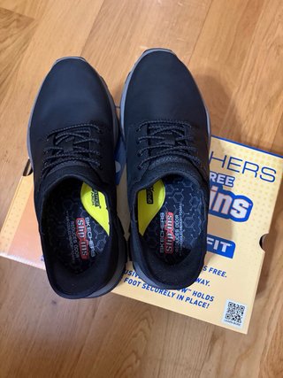 Zapatos Skechers Hombre Negro/Gris