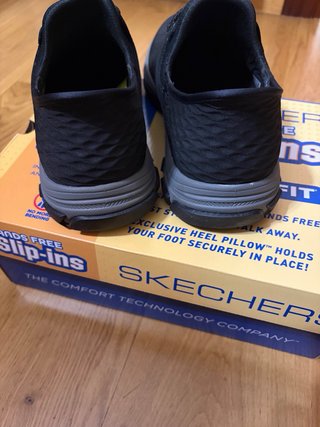 Zapatos Skechers Hombre Negro/Gris