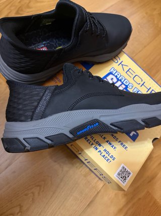 Zapatos Skechers Hombre Negro/Gris