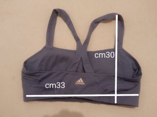 Adidas - Top Sportivo Donna Yoga Bra Blu. Small