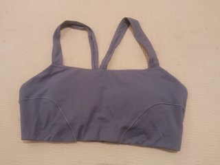 Adidas - Top Sportivo Donna Yoga Bra Blu. Small