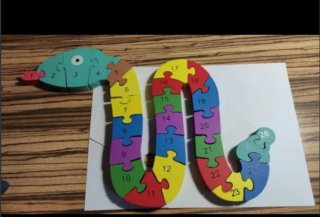 Puzzles de madera Infantil Búho, conejo, serpiente