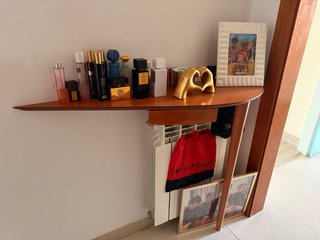 Mesa comoda recibidor madera con cajon