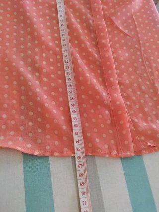 Blusa Zara S sin mangas topos coral