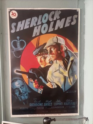 Póster Sherlock Holmes montado