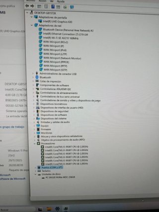 HP Elitedesk 800 G5 i5 9500T 250GB SSD 4GB RAM
