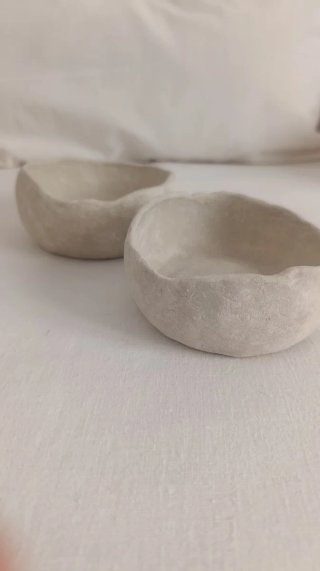 Set 2 cuencos artesanales Wabi Sabi
