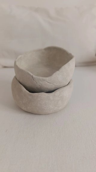 Set 2 cuencos artesanales Wabi Sabi