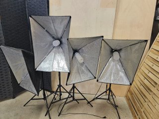 4 Softbox Fotografía con difusores