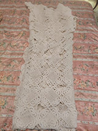 Colcha ganchillo hecha a mano vintage 2.20x2.20